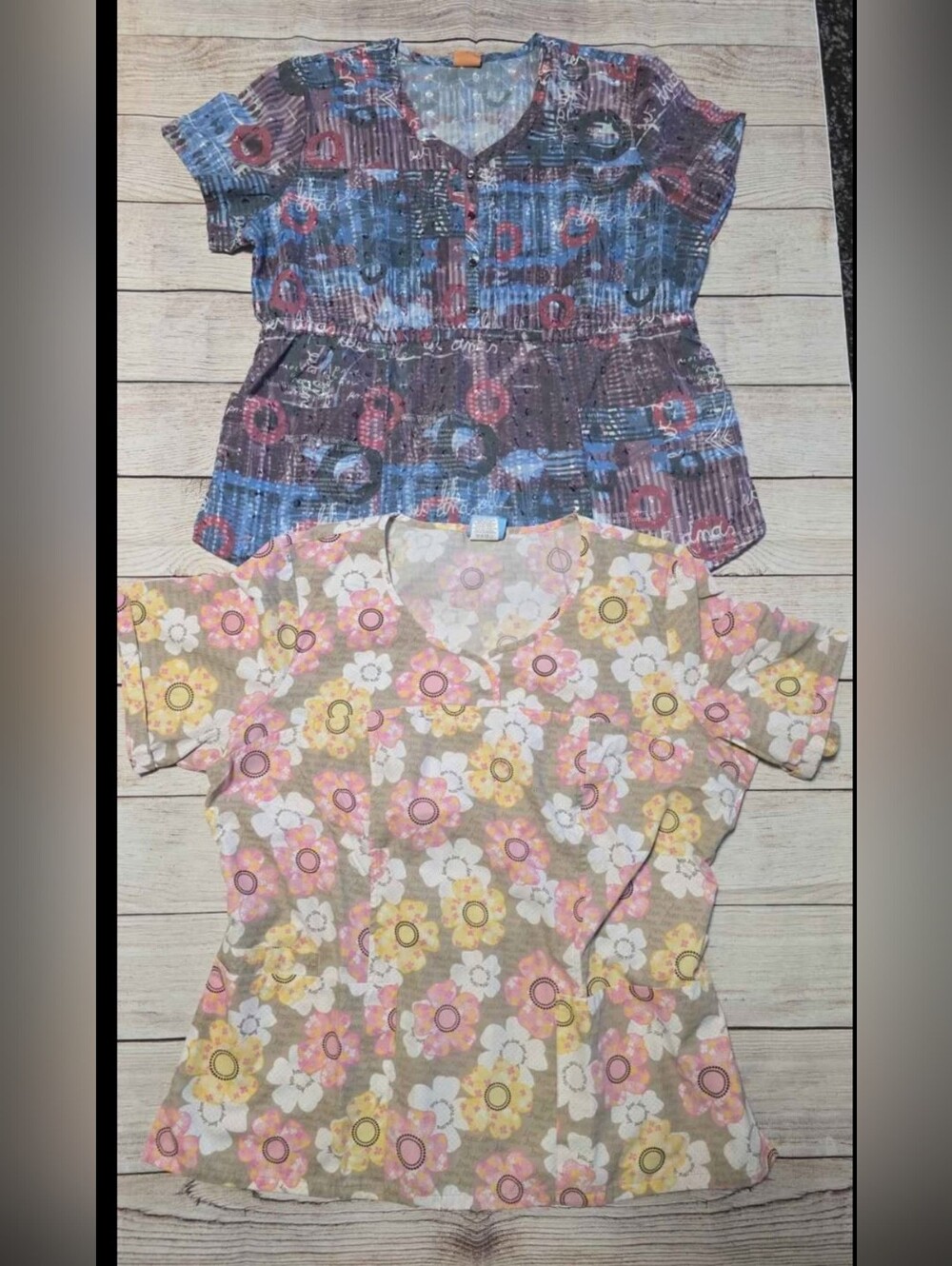 4 XL Scrub Tops - Different Designs